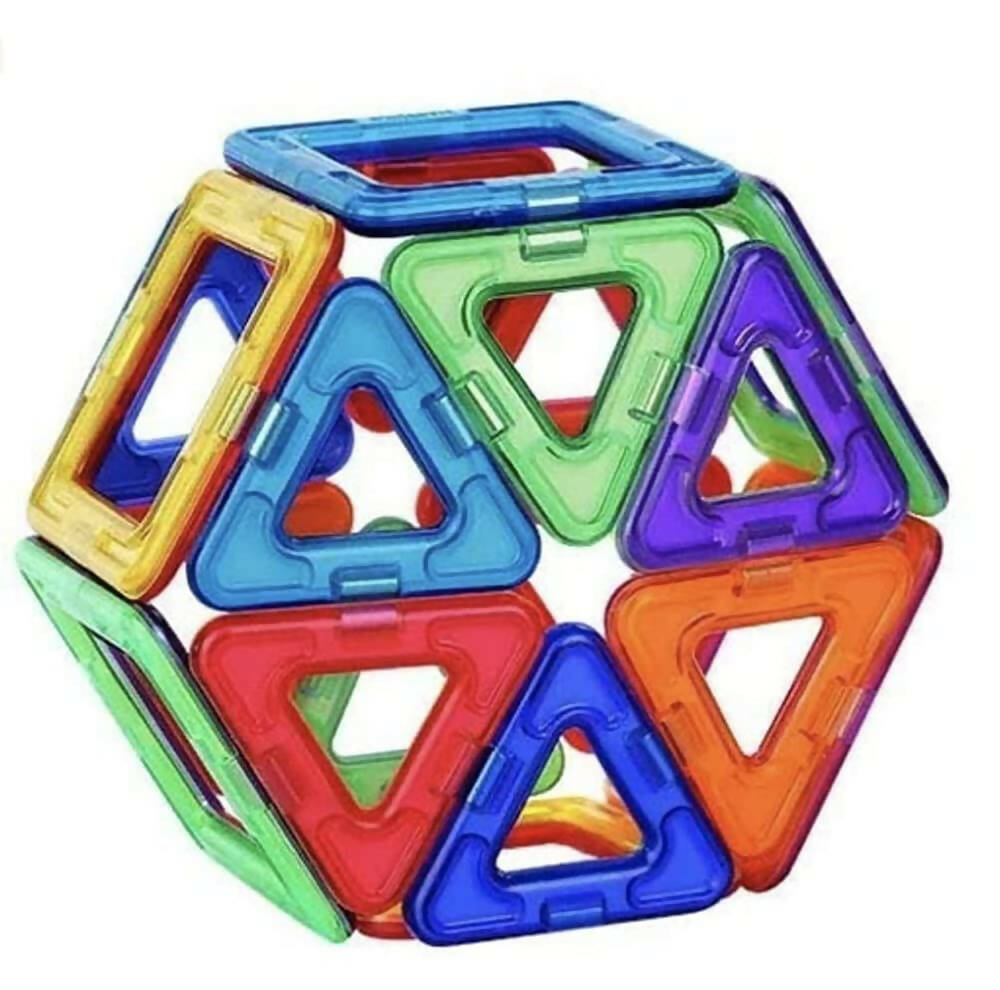 Kipa MagPlay Magnetic Blocks 12 pcs DIY Kids Toy Set Building Educational Toys with Smart Outdoor BagPack for Kids Children Magnetic Blocks for Kids