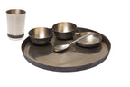 De Kulture Works Pure Ayurveda Kansa Bronze Golden Dinner Thali Set