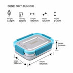 Dubblin Dineout Junior Stainless Steel Lunch Box