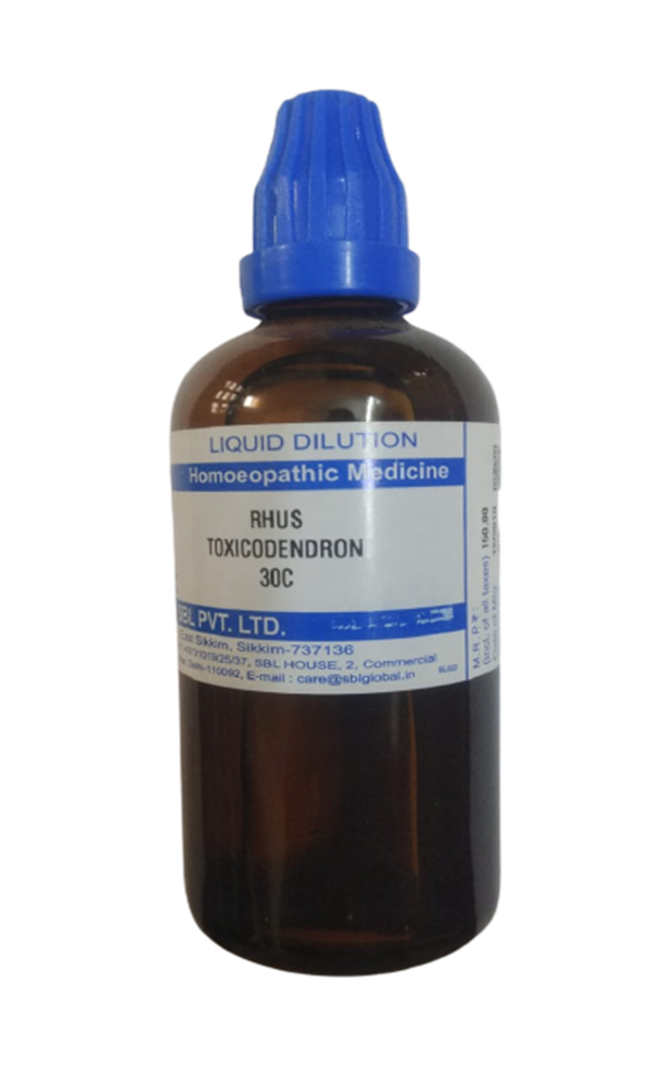 SBL Homeopathy Rhus Toxicodendron Dilution