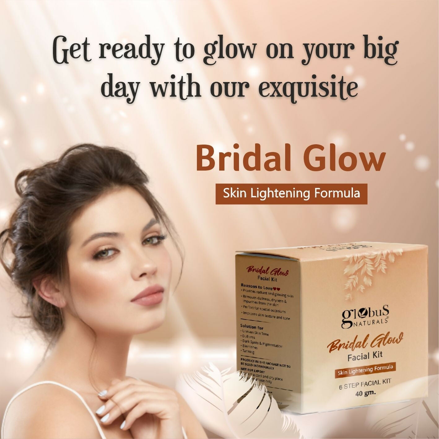 Globus Naturals Illuminating Bridal Glow 6 Step Facial Kit