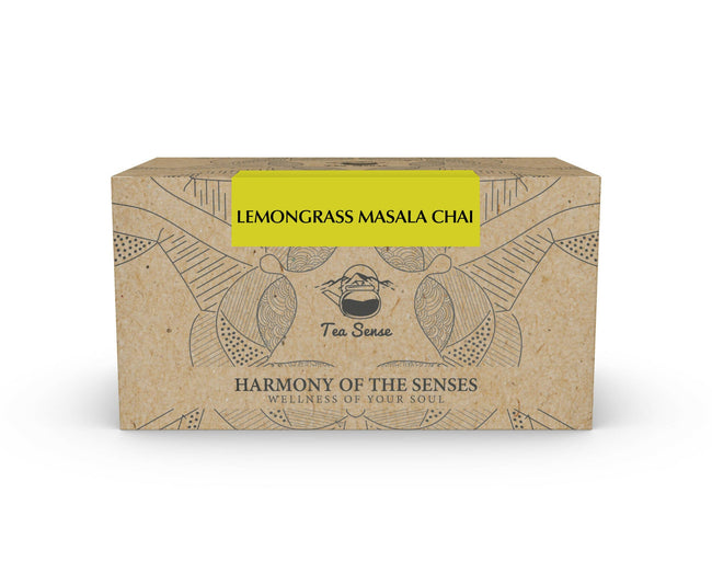 Tea Sense Lemongrass Masala Chai Bags Box Hover Image