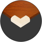 Safe-O-Kid High Qualityhigh Density L-Shaped Large Extra Thick Nbr Corner Cushions - Cream Texture