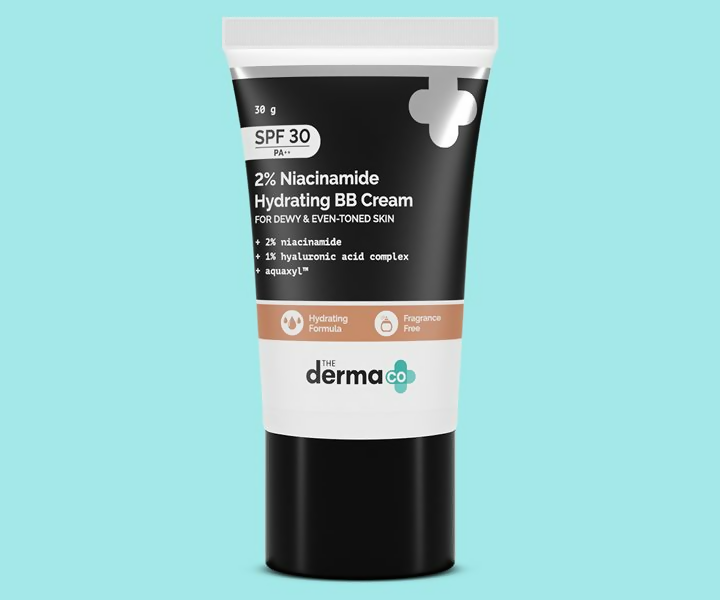 The Derma Co 2% Niacinamide Hydrating BB Cream with 1% Hyaluronic Acid Complex & Aquaxyl