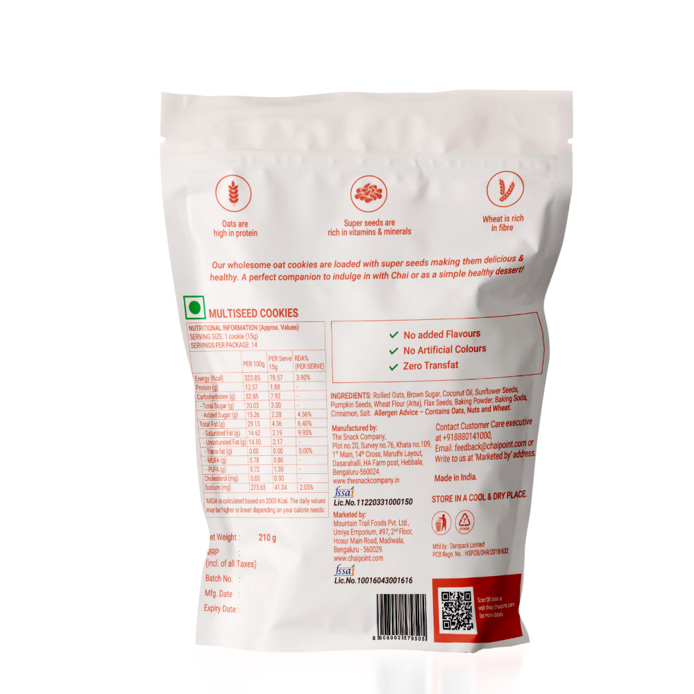 Chai Point Multiseed Cookies