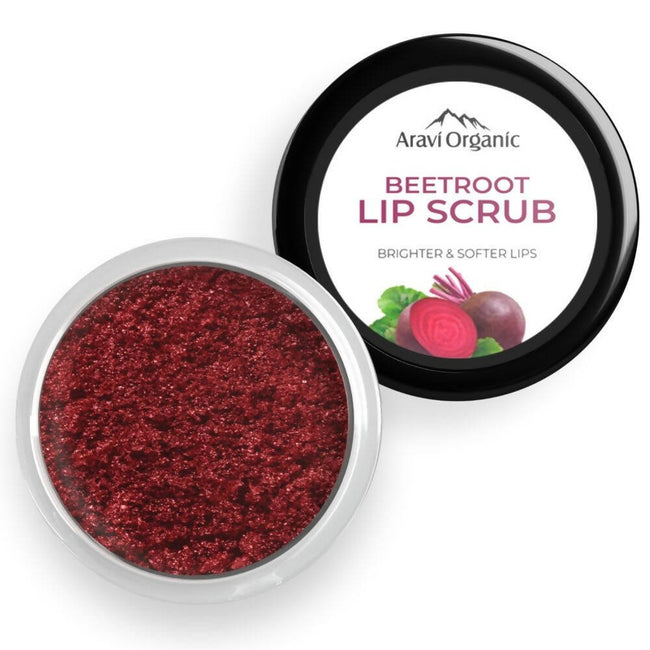 Aravi Organic Beetroot Lip Lightening Scrub Balm Hover Image