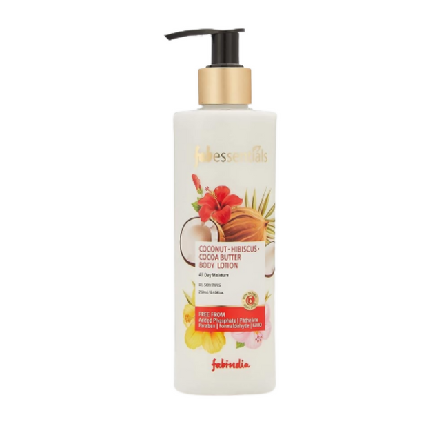 Fabessentials Coconut Hibiscus Cocoa Butter Body Lotion Hover Image