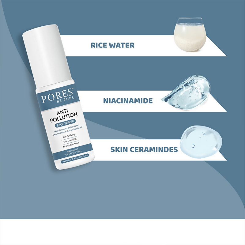 Pores Be Pure Anti-Pollution Face Toner With Rice Water