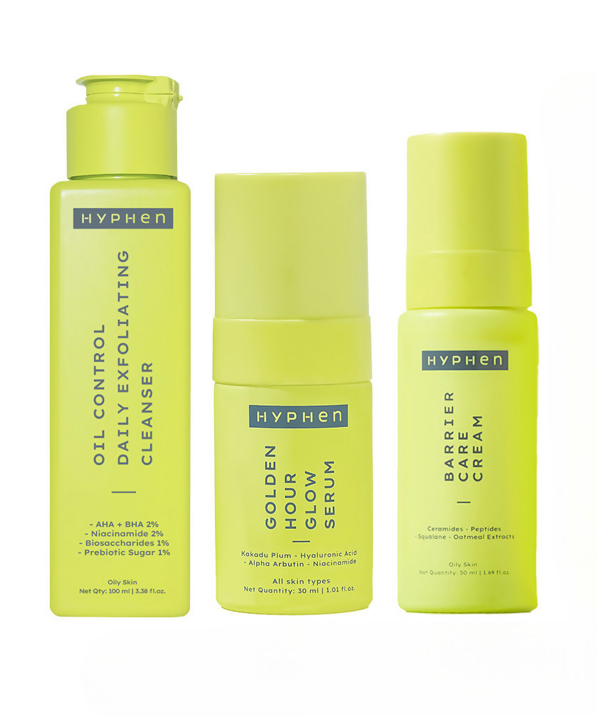 Hyphen By Kriti Sanon CSM (Cleanser, Serum, Moisturizer) Combo Oil to Dry Skin