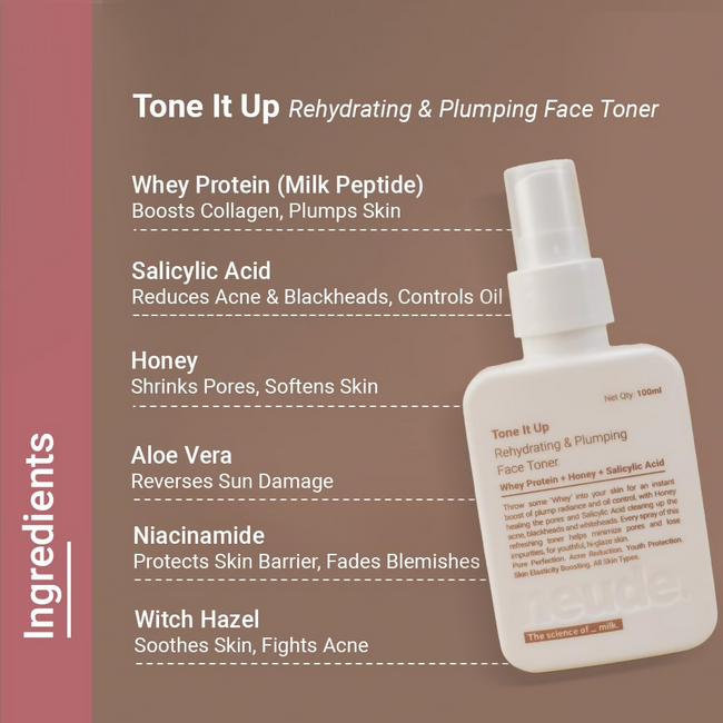 Neude Tone It Up Plumping,Rehydrating Face Toner Main Image