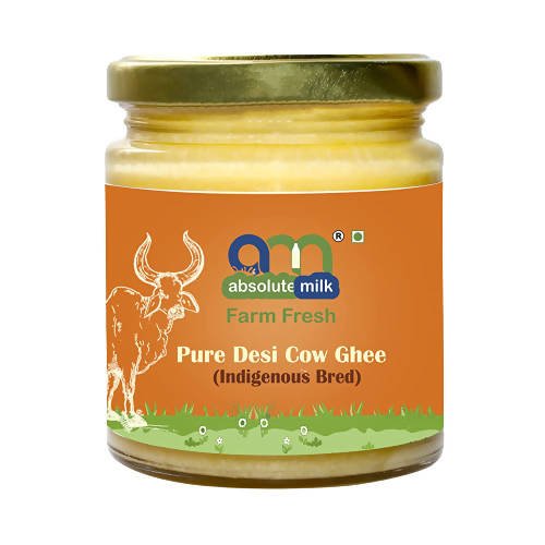 Absolute Milk Farm Fresh Pure Desi Cow Ghee (Indigeneous Bred) | Desi Gir Cow Ghee | 100% Pure & Natural Ghee Hover Image