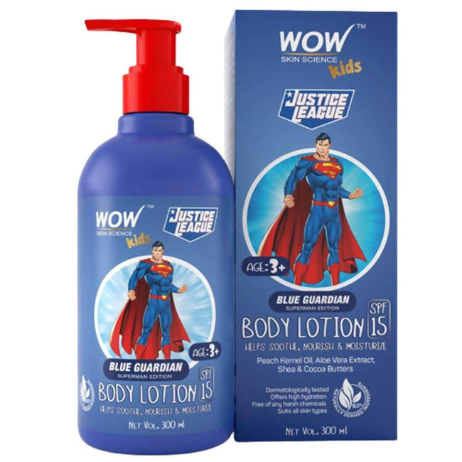 Wow Skin Science Kids Body Lotion - Blue Guardian Superman Edition Hover Image