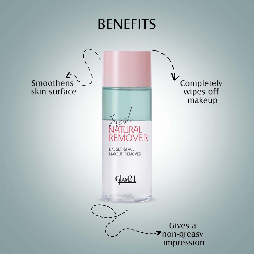 Glam21 Makeup Remover For Water-Proof & Long Lasting Makeup - Green