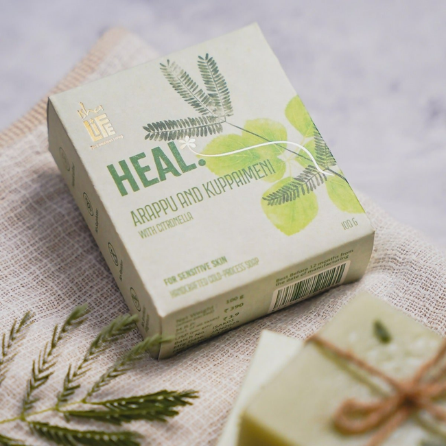 Isha Life Heal. Arappu And Kuppaimeni With Citronella Handcrafted Soap Main Image