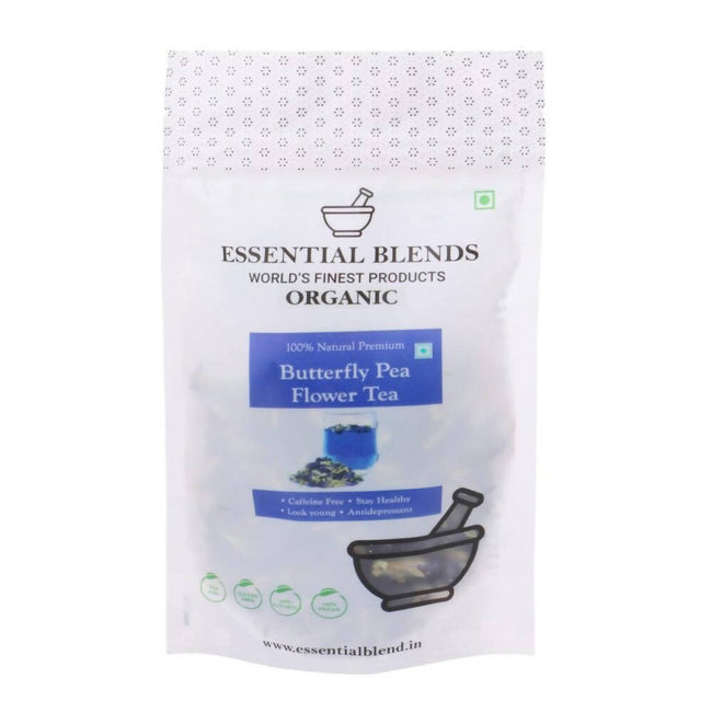 Essential Blends Organic Butterfly Pea Flower Green Tea Hover Image