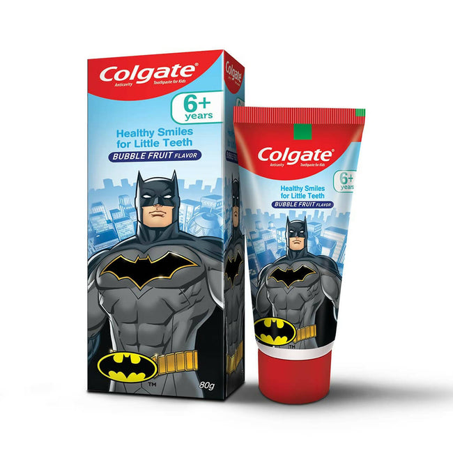 Colgate Batman Anticavity Toothpaste For Kids - Bubble Fruit Flavor Hover Image
