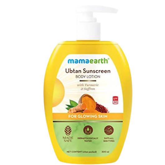 Mamaearth Ubtan Sunscreen Body Lotion SPF 30 Hover Image