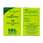 SBL Homeopathy Bio-Combination 19 Tablets