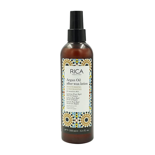 Rica Argan Oil After Wax Lotion for Sensitive Skin With Sun Flower Oil, Jojoba Oil & Vitamin E Hover Image