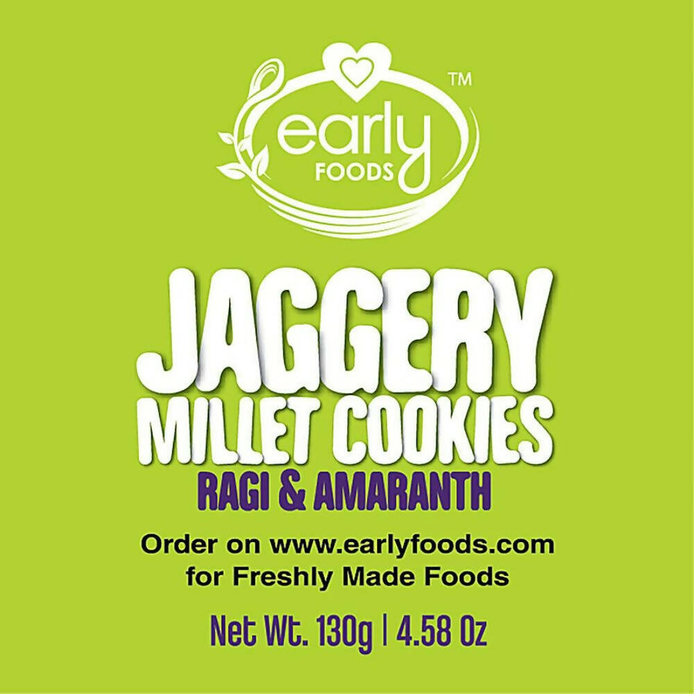 Early Foods Ragi Amaranth Jaggery Millet Cookies