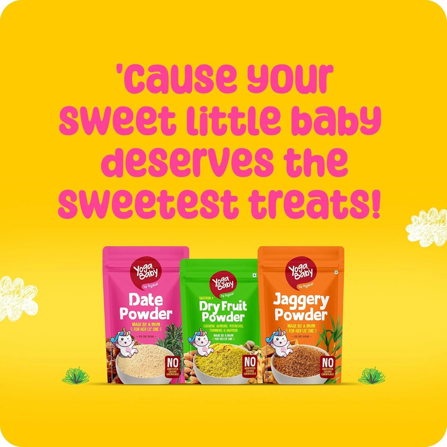 Yogabar Yogababy Date Powder, Healthy Nut Powders For Infants, Kids