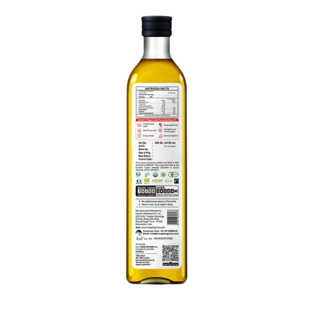 Mangal Organics Cold Pressed Sunflower Oil