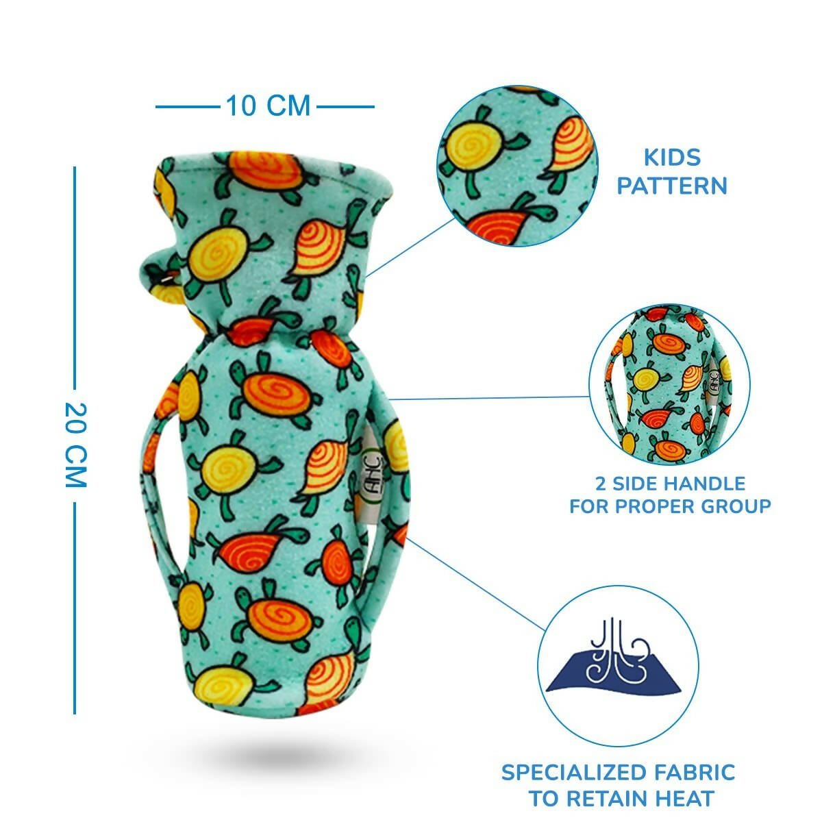 AHC Feeding Bottle Cover For Baby With Handle And Neck Grip Combo