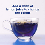 Tea Trunk Blue Pea Flowers Natural Anti-Oxidant Butterfly Pea Flower Tisane Green Tea