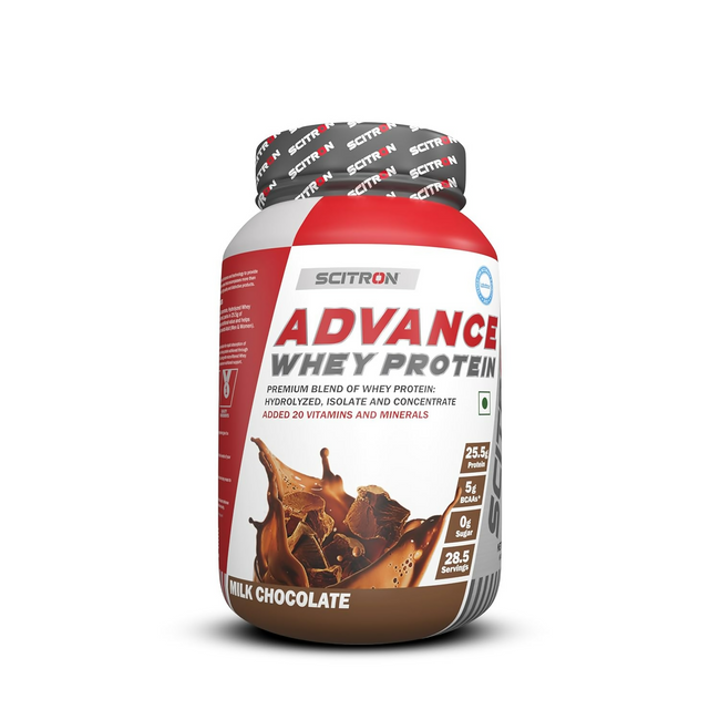 Scitron Advance Whey Protein Milk Chocolate Flavor Hover Image