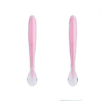Safe-O-Kid Soft Tip Silicone Spoon, Pink For Kids Protection
