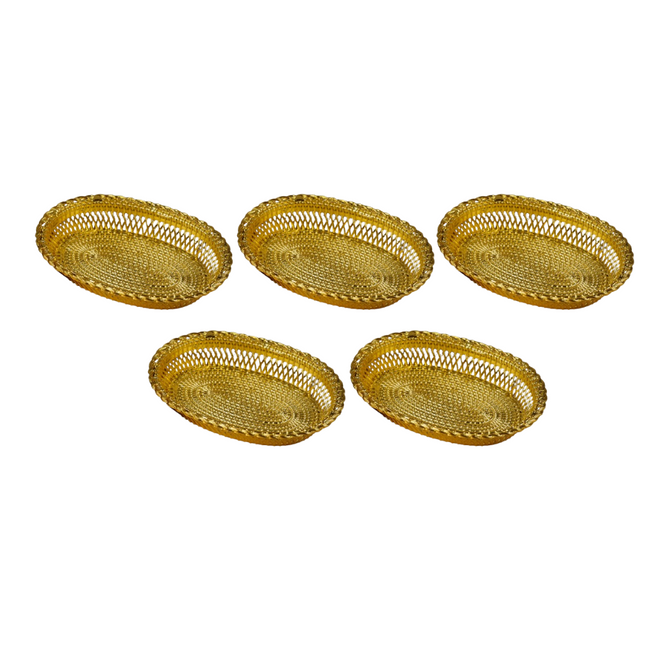 Sri Rudra Decorative Color Flower Tray (SR 0639) Hover Image