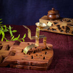 Sri Rudra Swastic Brass Diya (SR 02372)