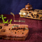 Sri Rudra Swastic Brass Diya (SR 02372)