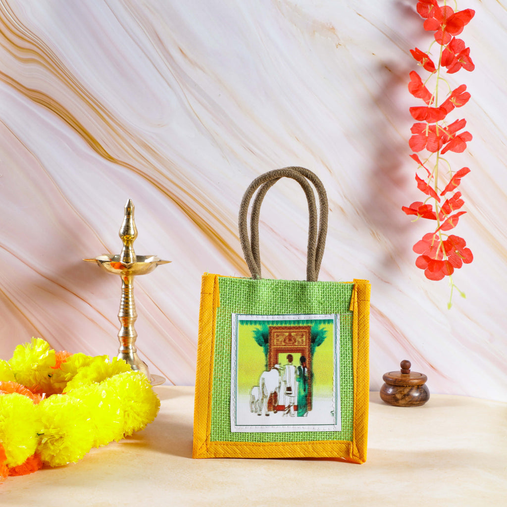 Sri Rudra Theme Jute Bag (SR 02786)