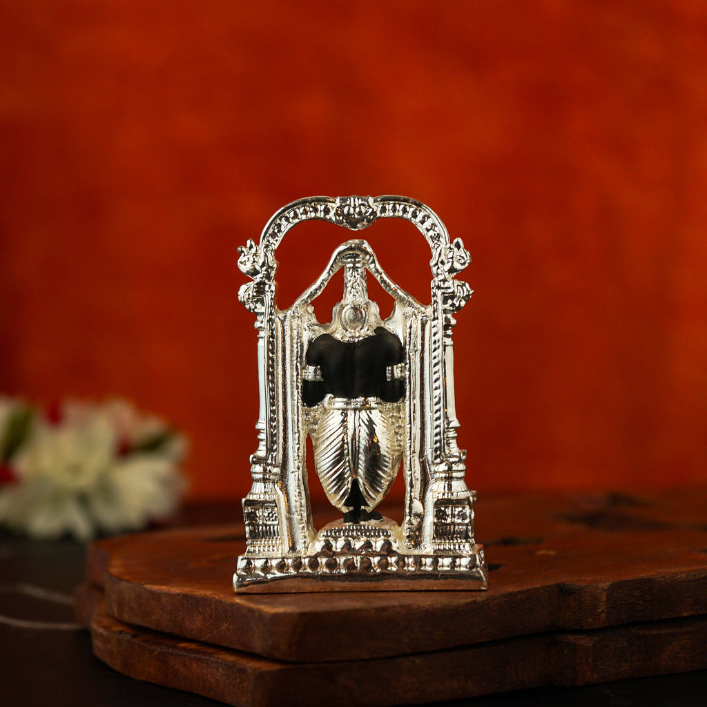 Sri Rudra Arch Balaji Small 3 Inch Silver Plated SR03175