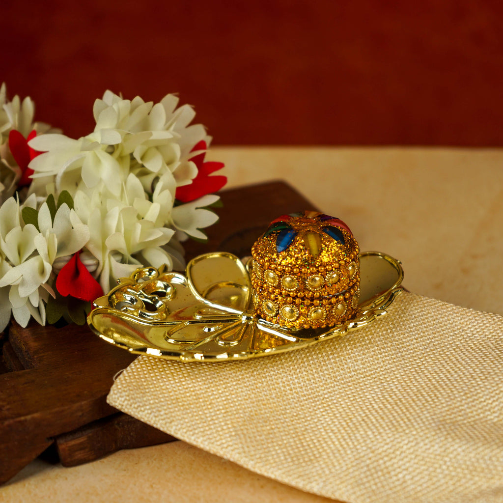 Sri Rudra Decorative Kumkum Haldi Tray (SR 01406)