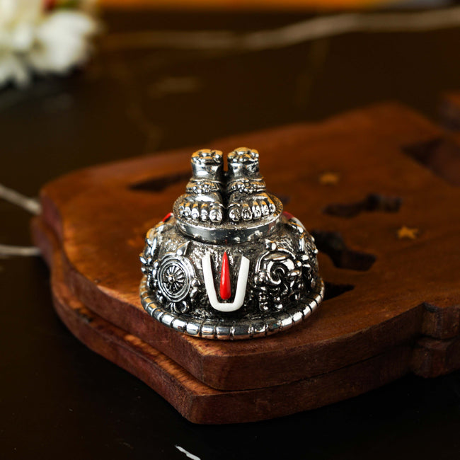 Sri Rudra Silver Plated Balaji Charan (SR02458) Hover Image