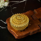 Sri Rudra Gold Fancy Tray Round Bowl (EAN 8906101491865)