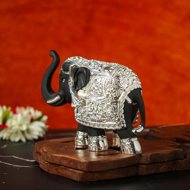 Sri Rudra Elephant 4.5 Inch Silver Plated Mix SR03170 Main Image