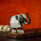Sri Rudra Elephant 4.5 Inch Silver Plated Mix SR03170
