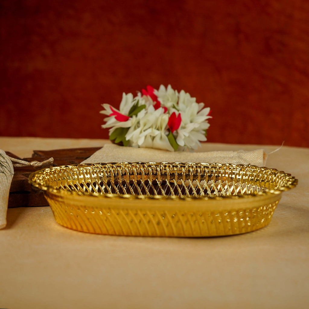 Sri Rudra Decorative Color Flower Tray (SR 0639)