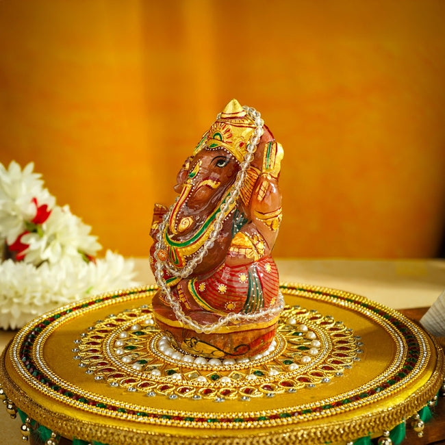 Sri Rudra Natural Rose Ganesh (SR01286) Main Image