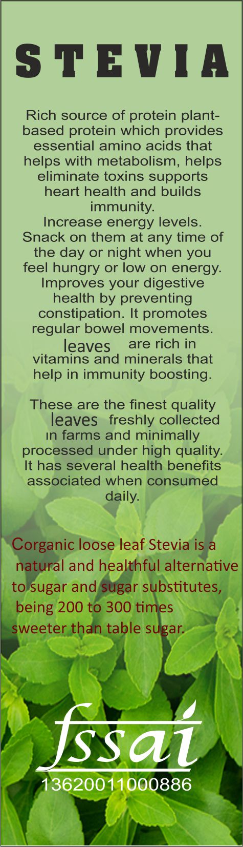 Spag Herbals Stevia Dry Leaves