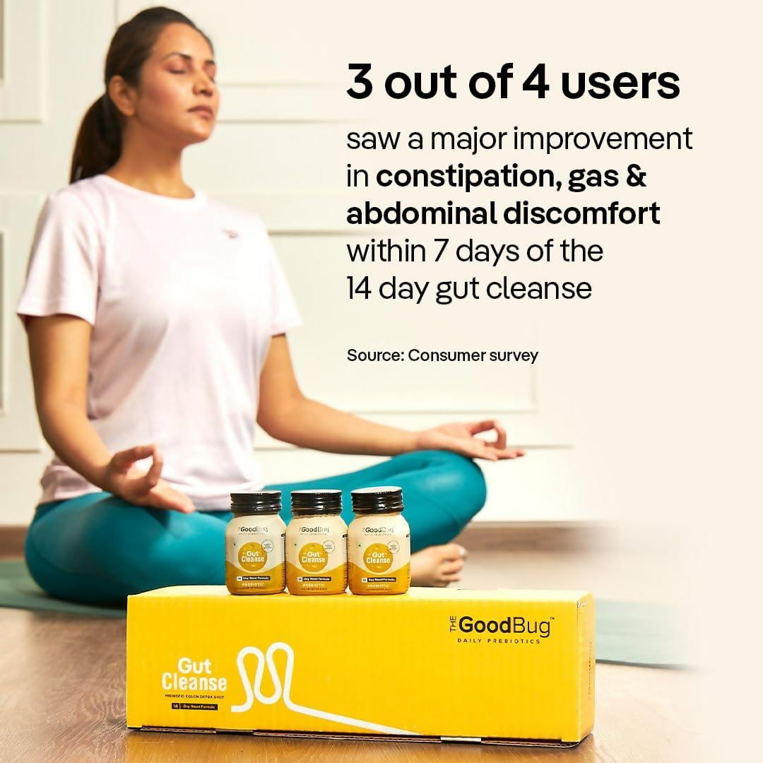 The Good Bug Gut Cleanse - 14 Prebiotic Colon Detox Shots (70ml Each)