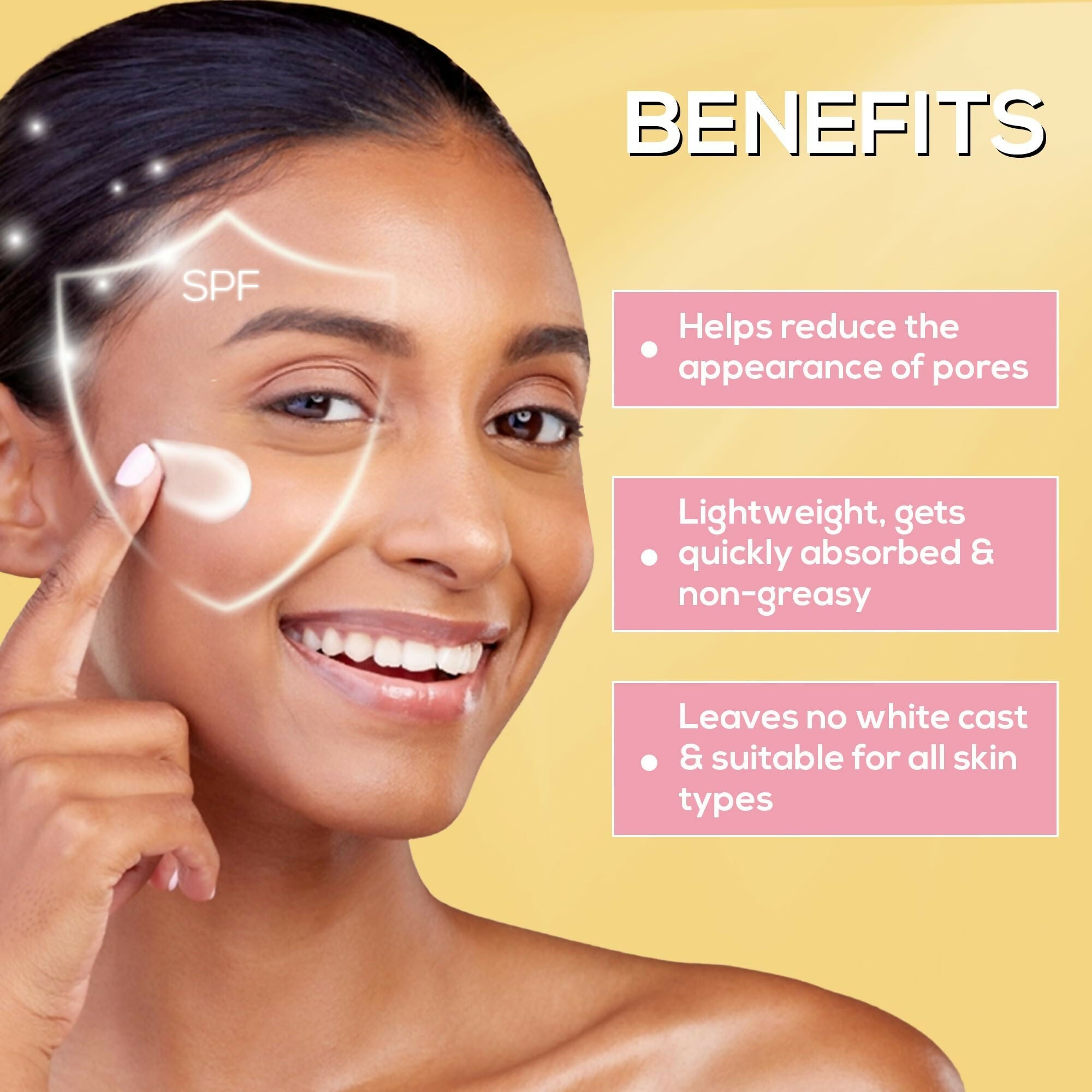 Renee Pore Minimizing Sunscreen SPF 70 With 2% Niacinamide, 2% Peptide & 3% Multivitamins