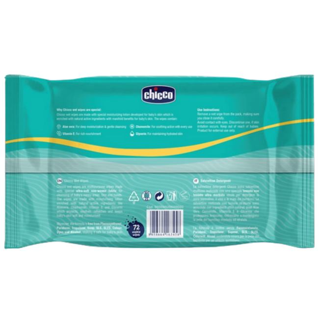 Chicco Wet Wipes Soft & Moisturizing Main Image