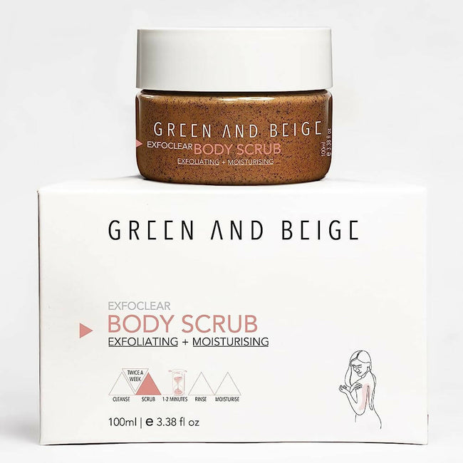 Green And Beige Exfoclear Body Scrub Main Image