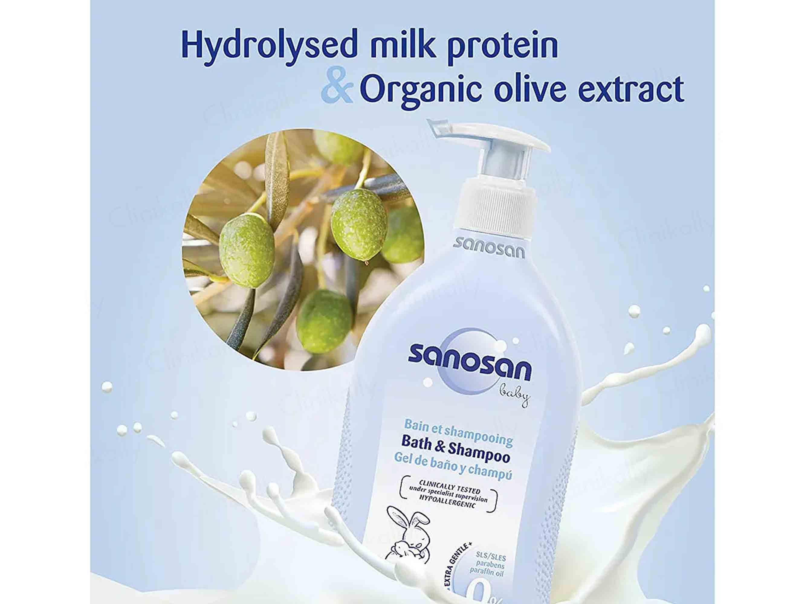 Sanosan Baby Milk Protein Bath & Shampoo