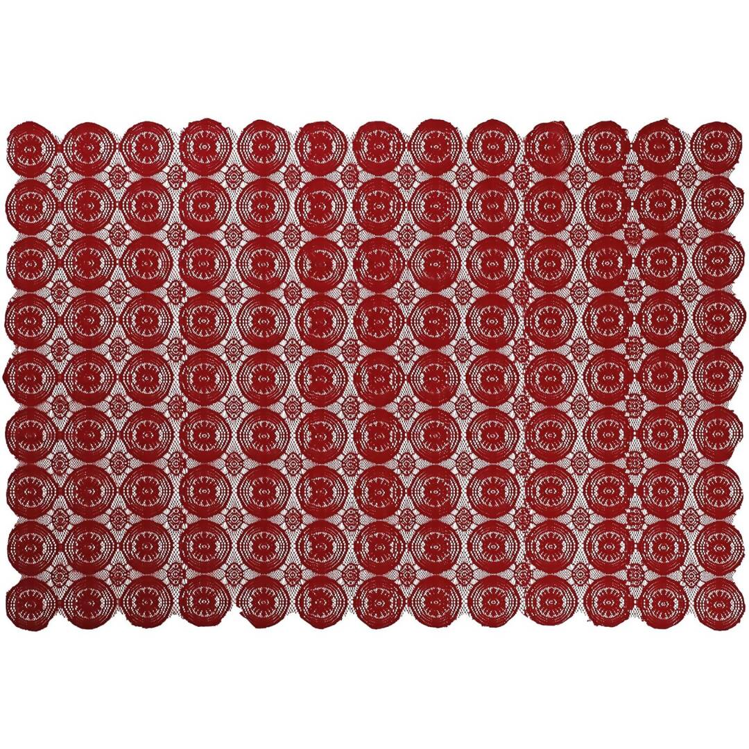 Stitchnest Net 4 Seater Table Cover - Maroon