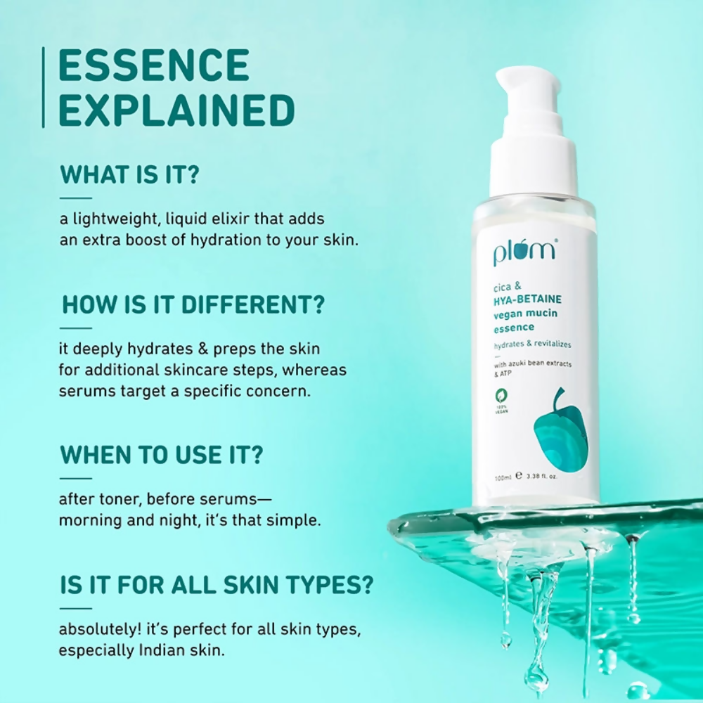 Plum Cica & Hya-Betaine Vegan Mucin Essence